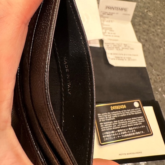 2017 Chanel Iridescent Caviar Chevron Card Case - Picture 6 of 9